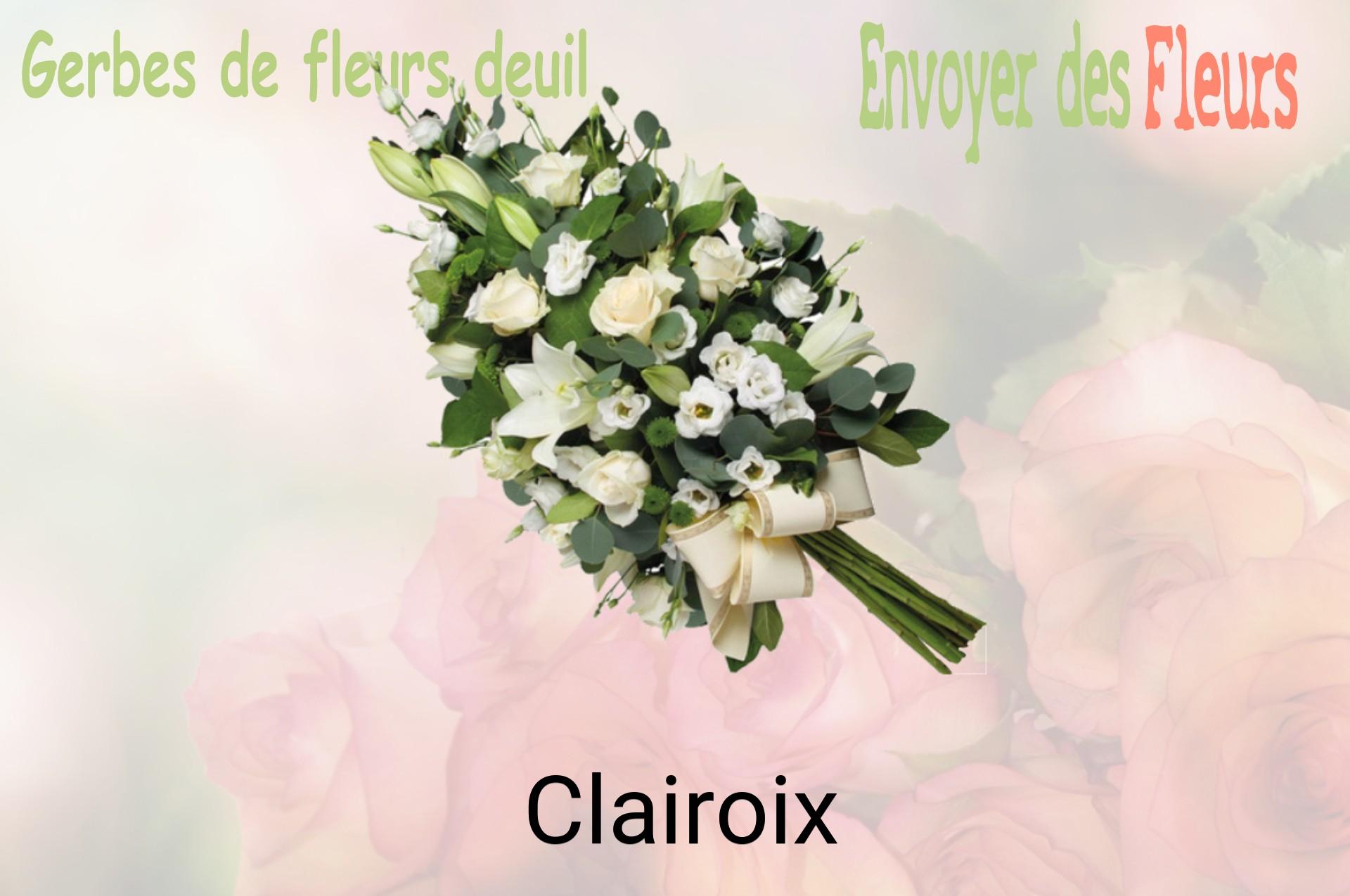 Gerbe de fleurs de deuil livrée à Clairoix